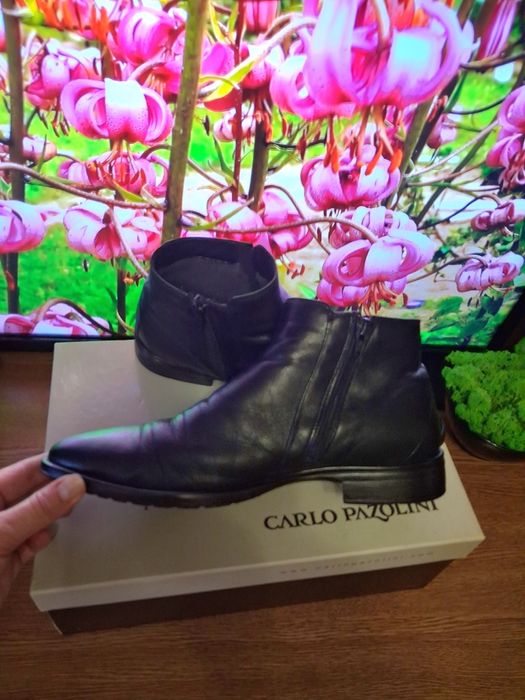 Італійські шкіряні черевики Carlo Pazolini 40 розмір