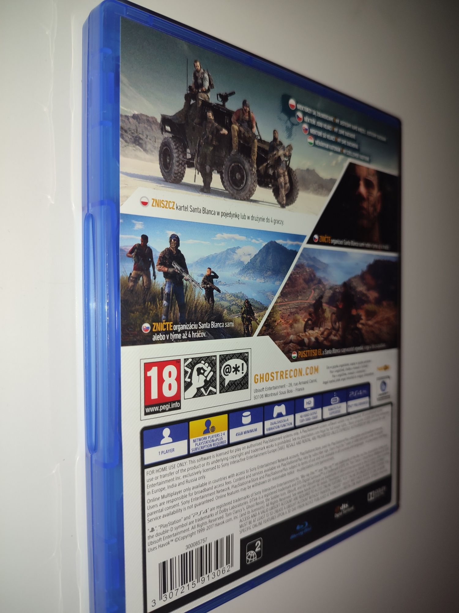 Gra Ps4 Ghost Recon PL gry PlayStation 4 Sniper UFC GTA V Mafia Crash