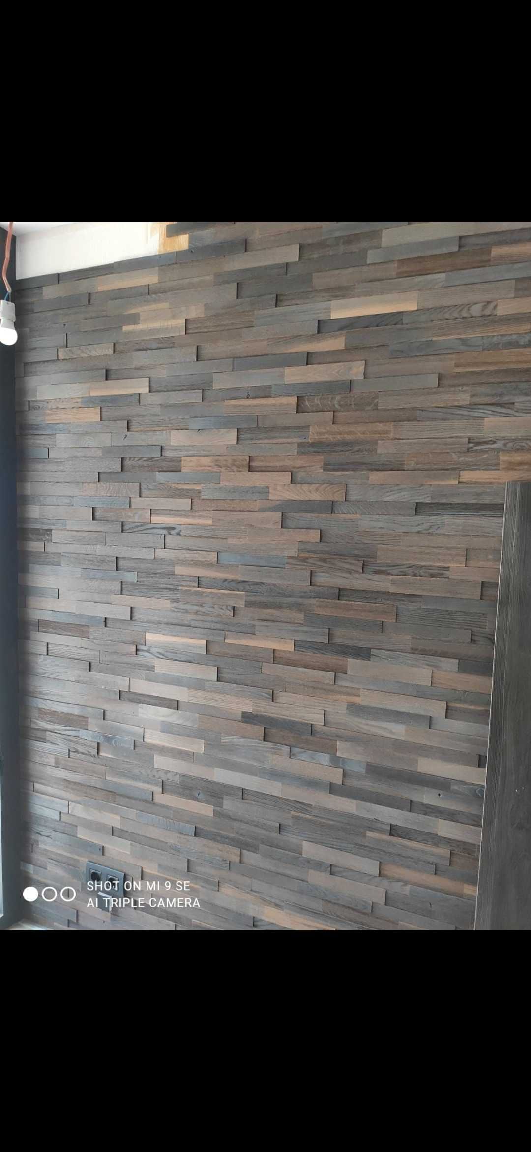 Painéis decorativos 3D de madeira para parede, painéis para parede