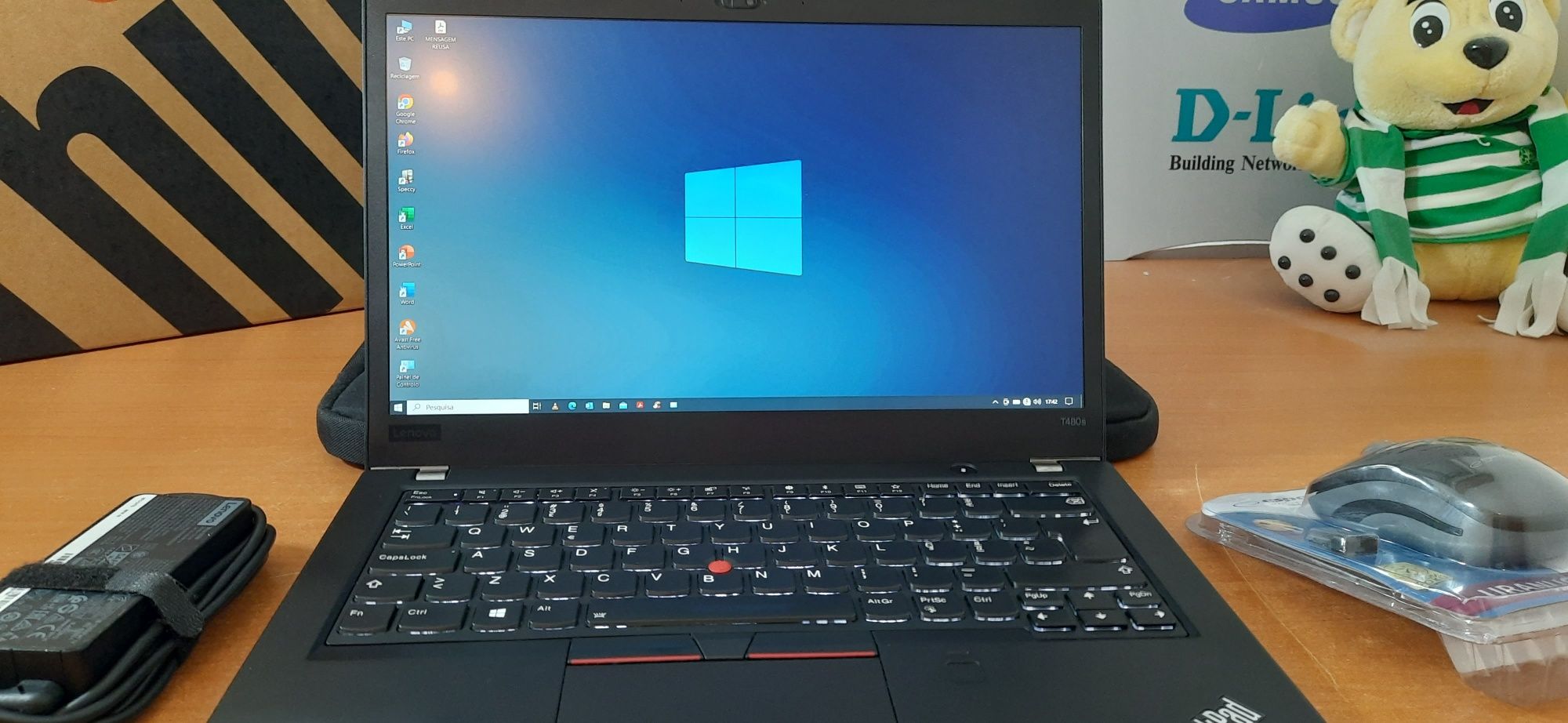 Lenovo ThinkPad T480s GRD.A 14,1" I5 8ªG|16G|M.2-512G|Rato+Mala|W10/11