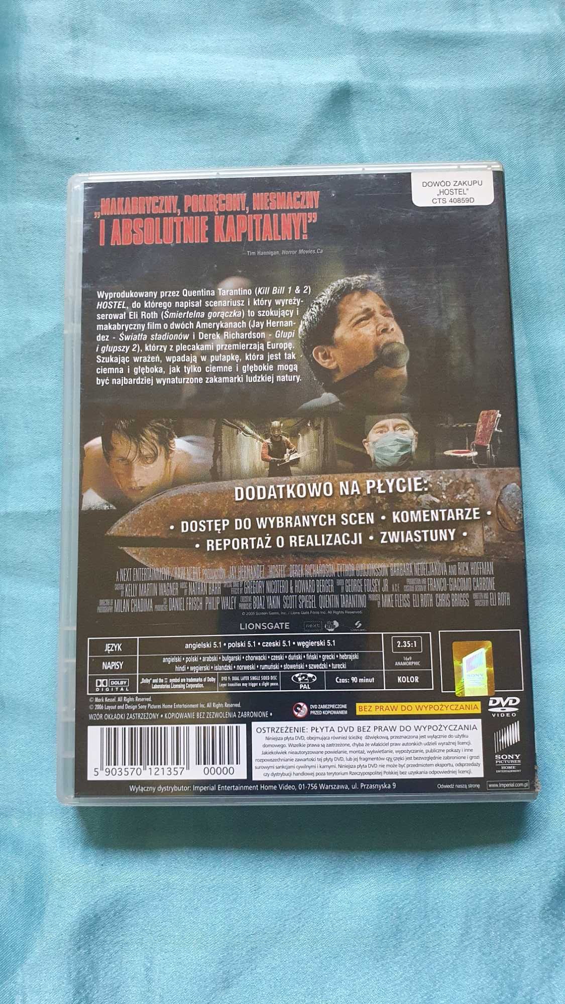 HOSTEL  DVD  Quentin Tarantino