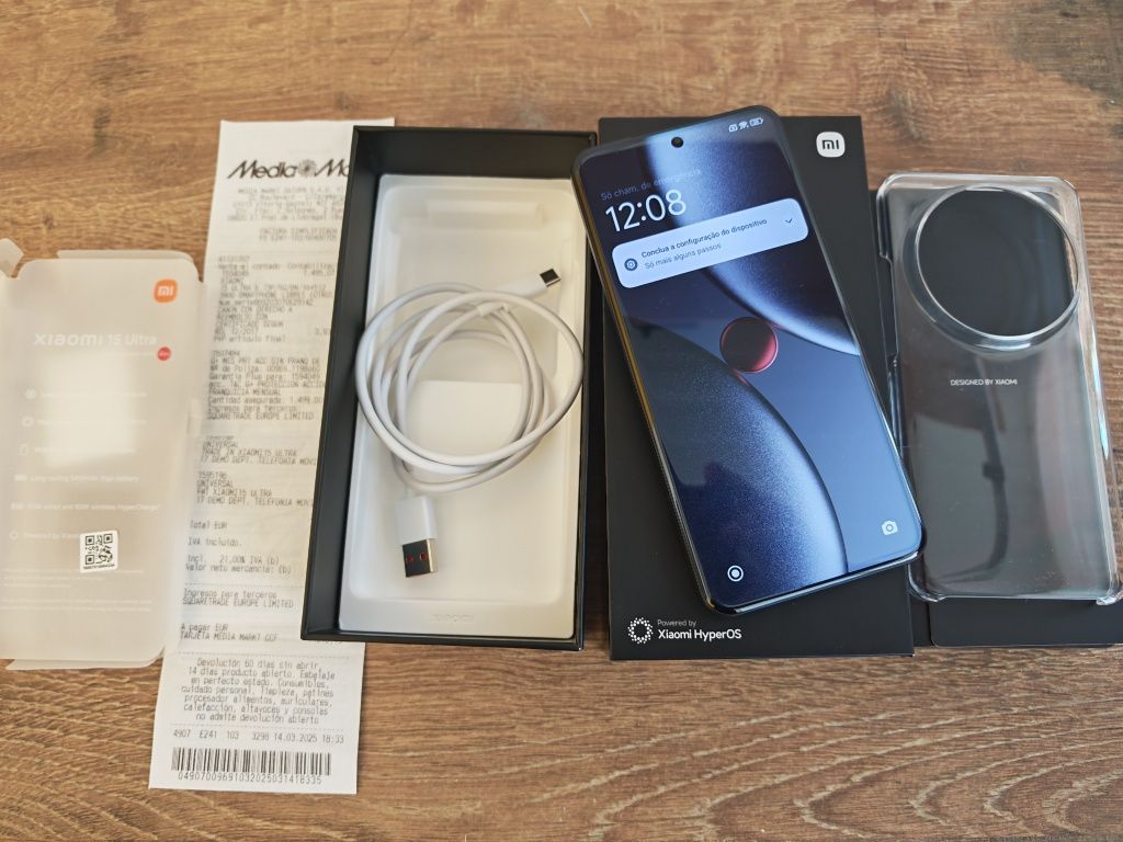 Xiaomi 15 Ultra 5G 16GB/512GB Dual Sim Preto Seminovo C/Gar
