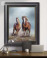 Obraz olejny Konie