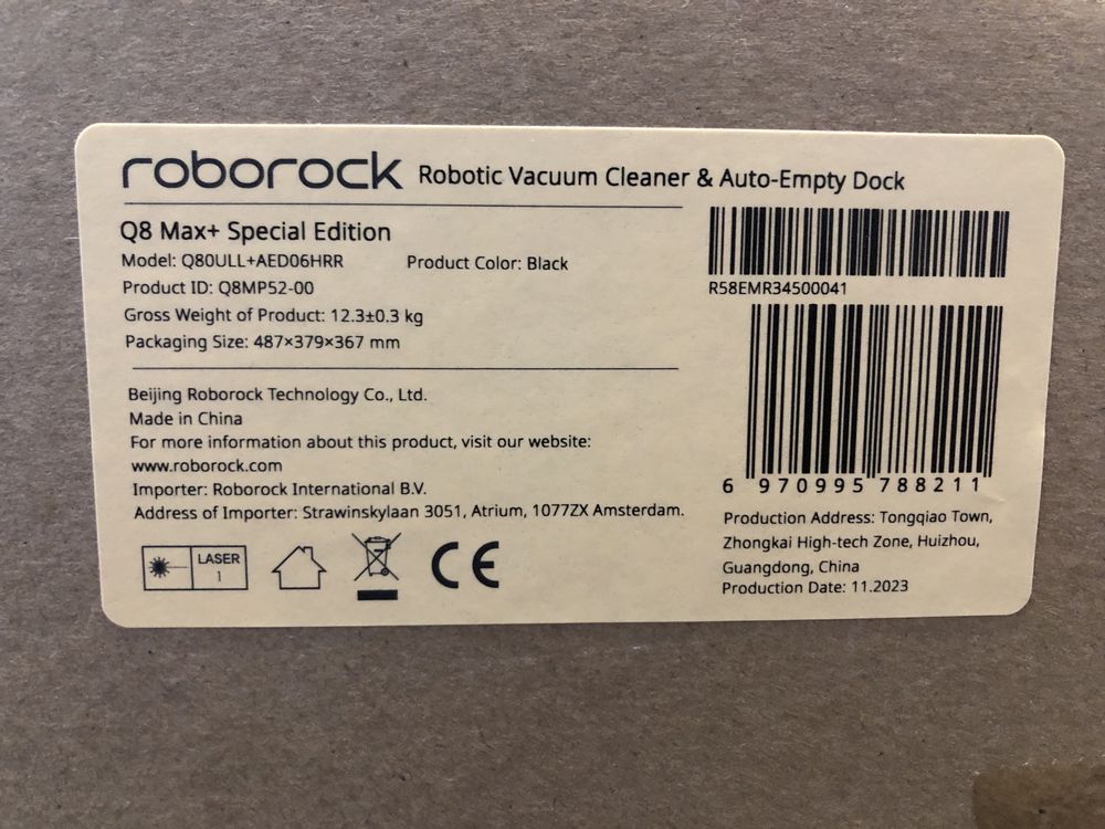 Робот-порохотяг Roborock Q8 Max+ Black/White • Новий!