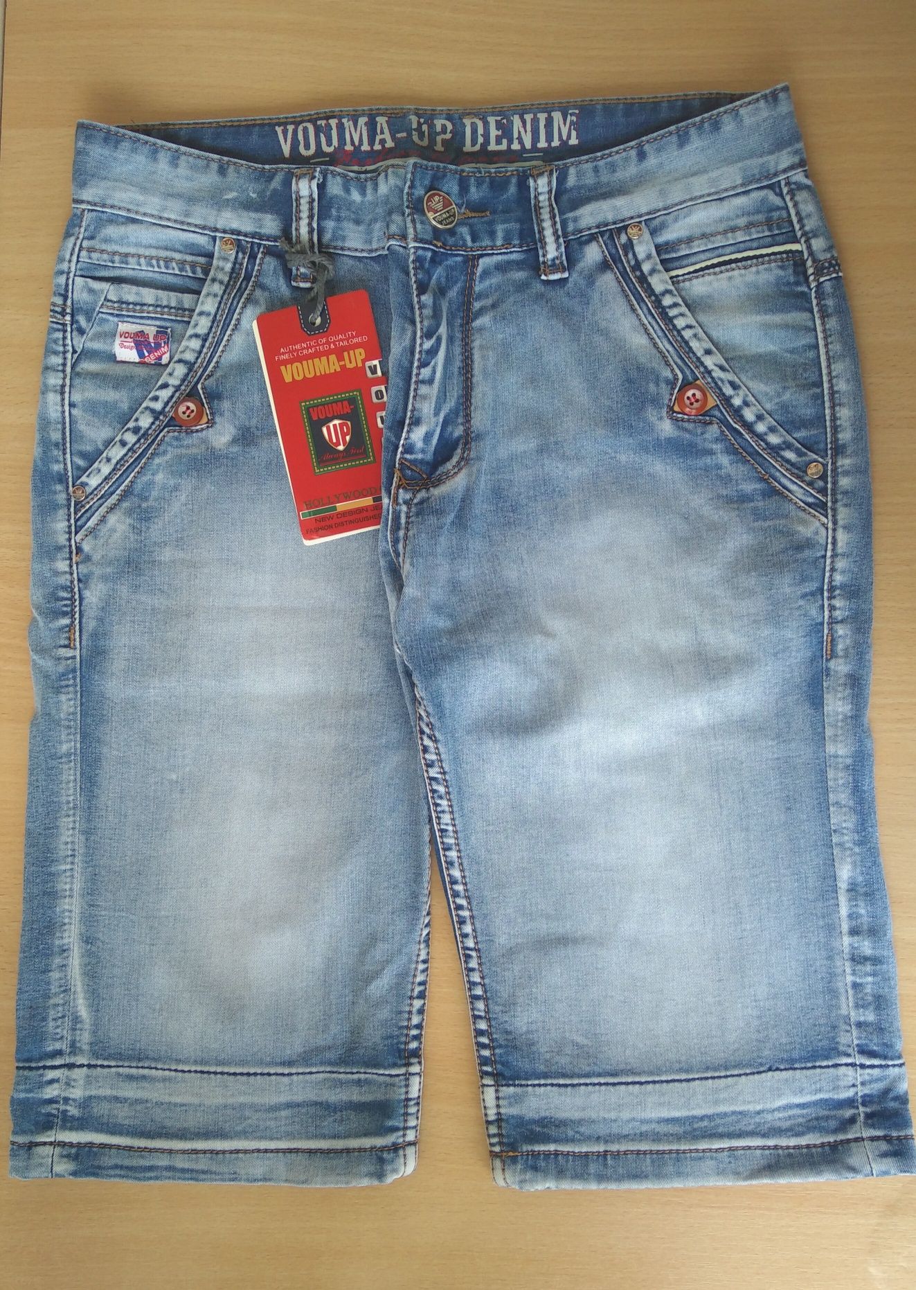 Шорти джинс, Туреччина, Vouma-up denim, W30 L34, стан нових