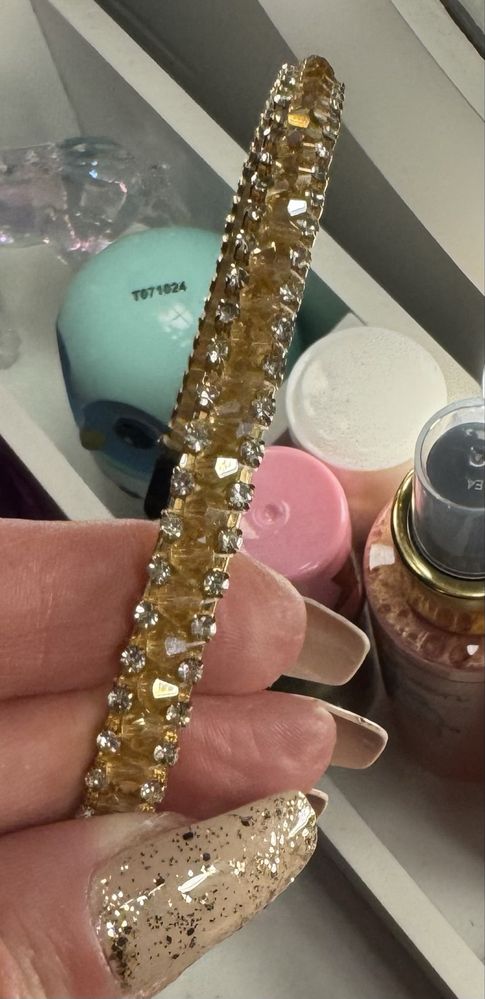 Piękna, nowa opaska z kamieniami Swarovski okazja