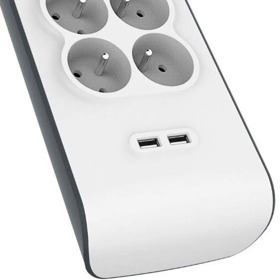 Listwa BELKIN Surge Protection-Zabezpieczenia-8 gniazd-2USB-NOWA-GW24