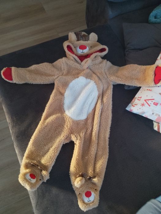 Kombinezon zimowy świąteczny 74