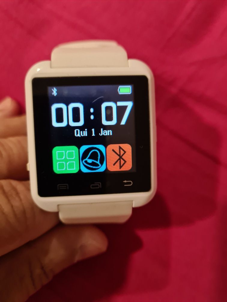 Smartwatch bluetooth branco