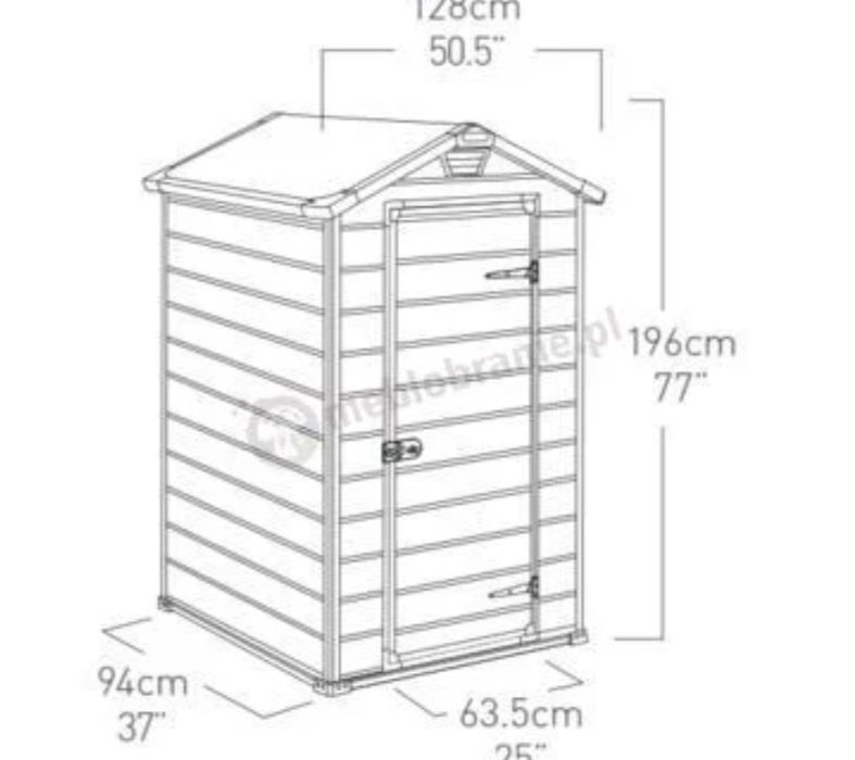 Nowy Domek narzedziowy manor 4x3 keter