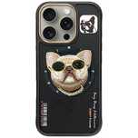 Etui Nimmy Glasses Cool Dog MagSafe do iPhone 16 Pro - czarny