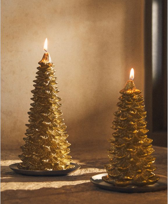 Vela Decorativa Abeto Natal Zara Home NOVO