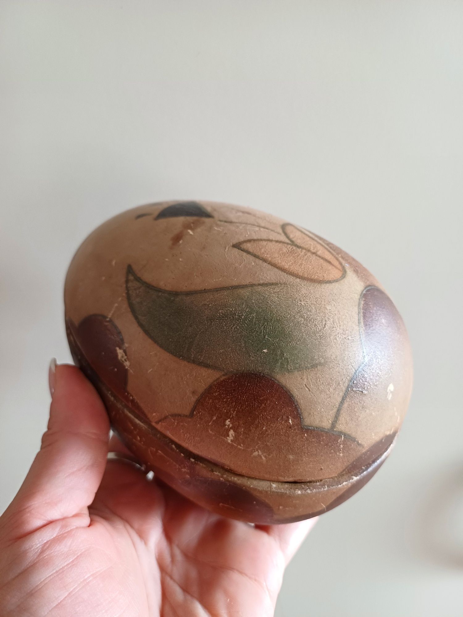 Bomboniera jajko bombonierka ceramiczna stara vintage