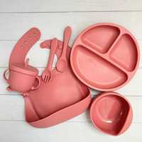 Набор детской силиконовой посуды/Дитячий силіконовий посуд 6 предметов