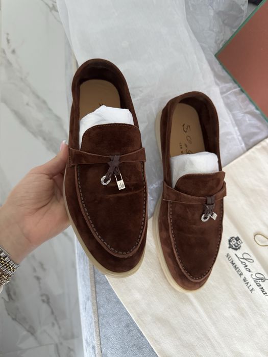 Коричневые лофери loro piana