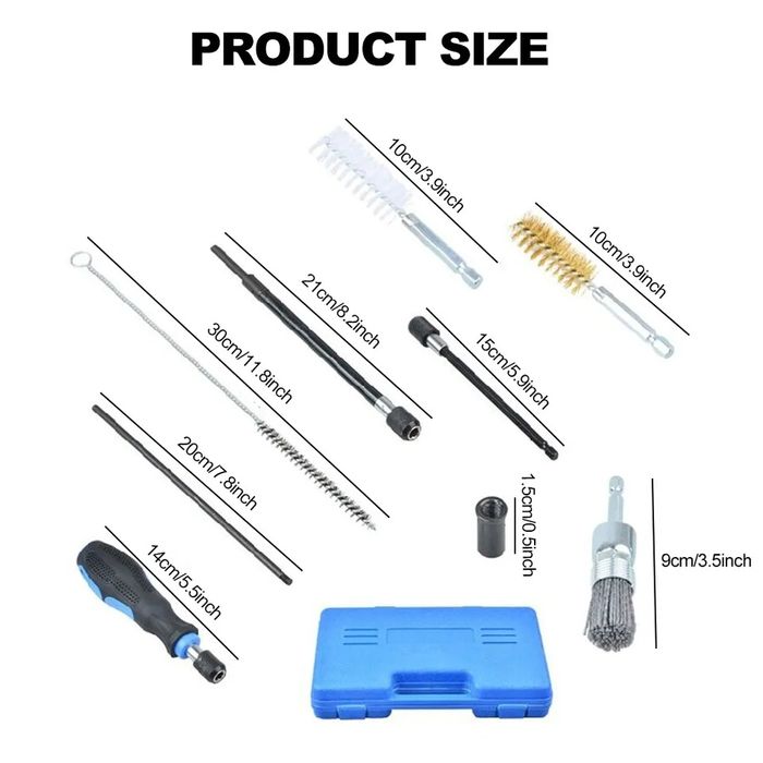 Kit de ferramentas de limpeza profissional para injetor diesel SELADO