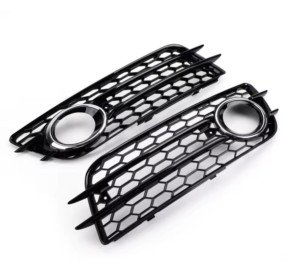 2x klatka zderzaka hrom halogen plaster miodu Audi A4 b8 s-line s4