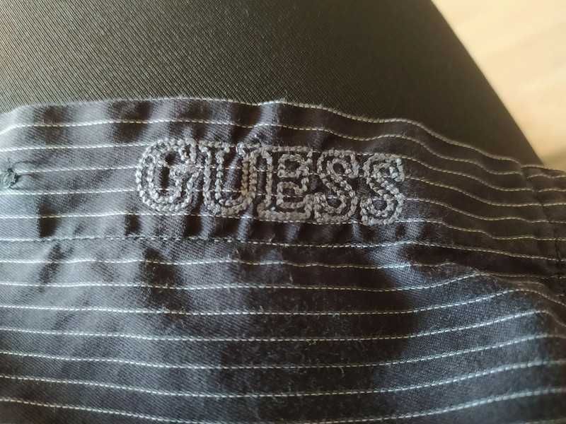 Koszula męska Guess XS czarna w paski