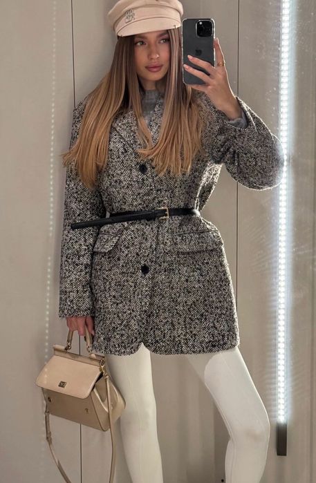 Блейзер Zara з ременем, S