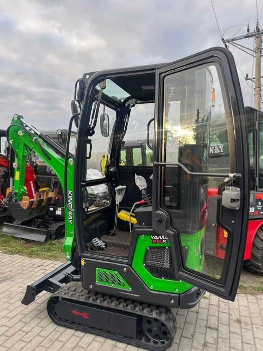 NOWA MINIKOPARKA Cicha 1200kg Kabina 3 łyżki Chłodnia R12K Briggs 15KM