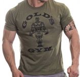 T shirt koszulka gold's gym gold oliwkowa siłownia