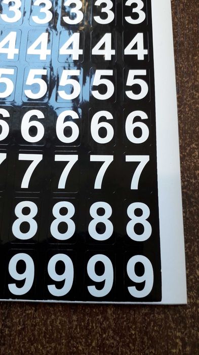 Наклейки на авто стикеры цифры