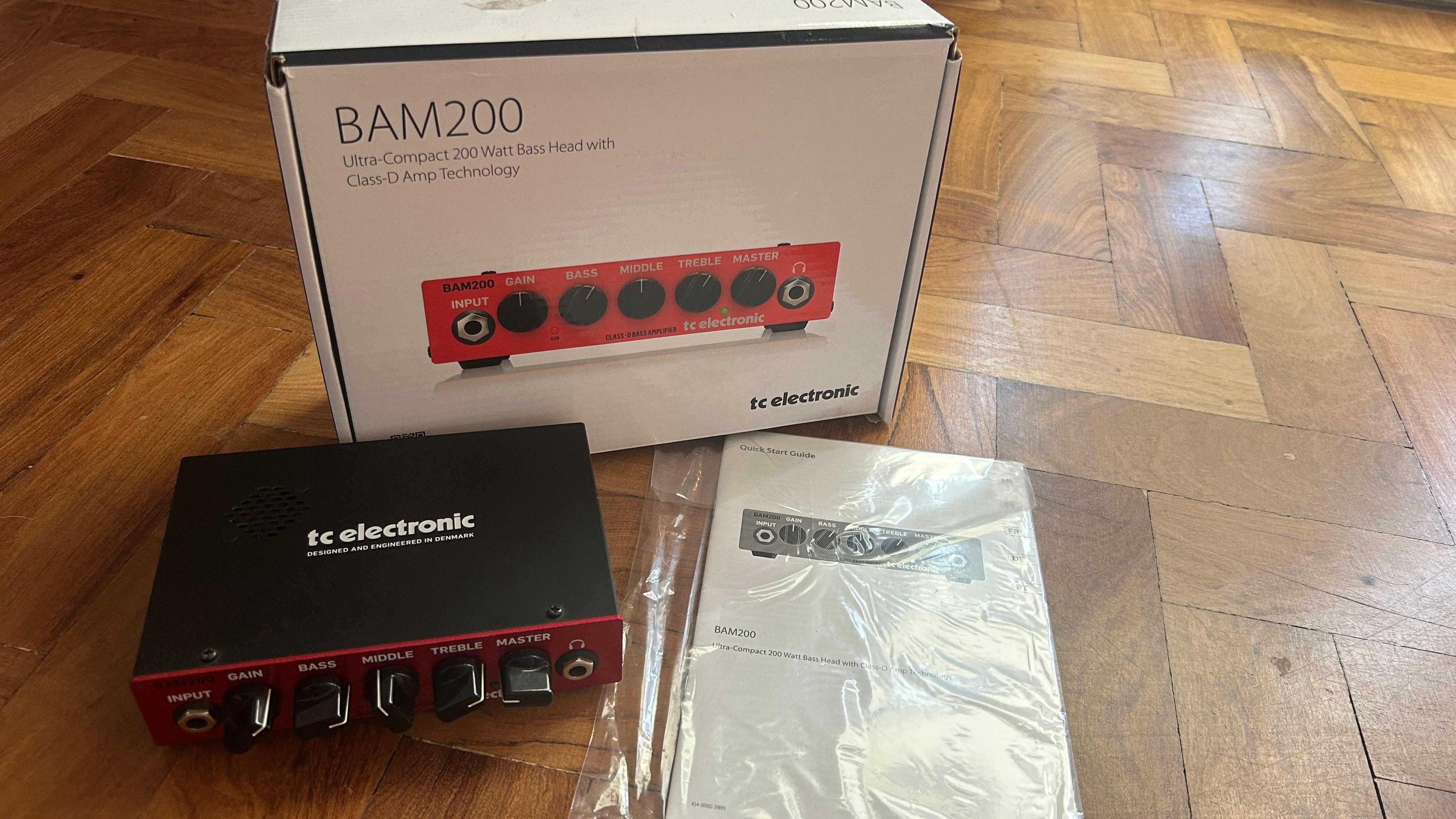 Amplificador Baixo tc electronic BAM200 + coluna BC208 Bass Cab