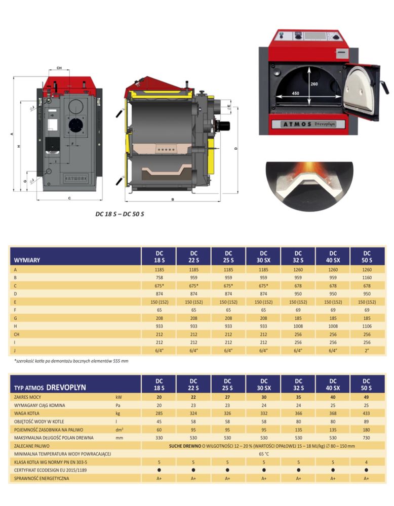 Kocioł*Piec*Atmos*DC 18S*20 kW*Zgazowujący*Drewno*Czyste Powietrze !!