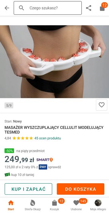 Masażer wyszczuplający cellulit