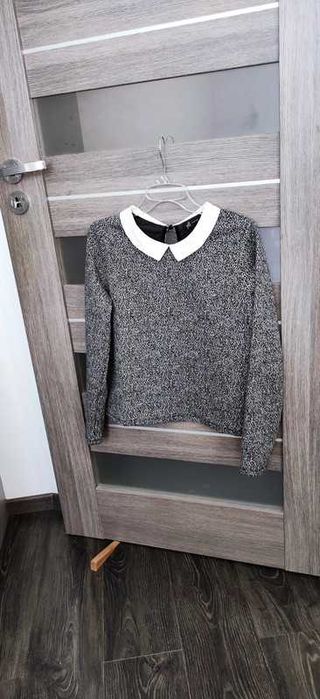 Bluzka damska z kołnierzykiem NA SYLWESTRA Reserved #retro