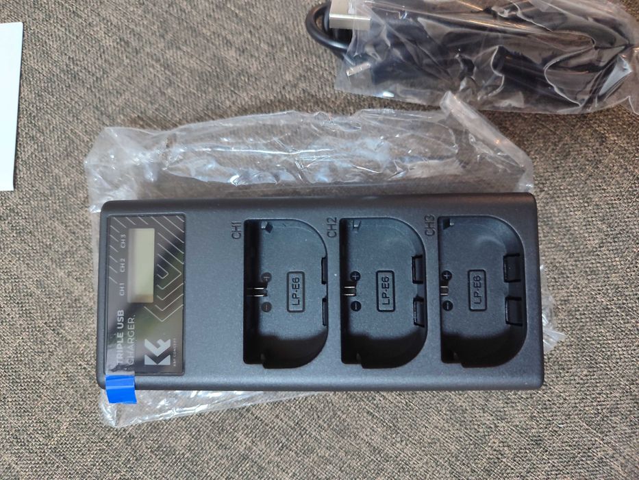 Зарядное устройство K&F CONCEPT LP-E6NH для Canon EOS R7, R6, R5, D6..