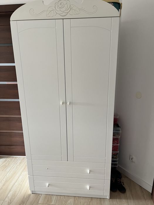 Meblik Bianco Fiori duza szafa
