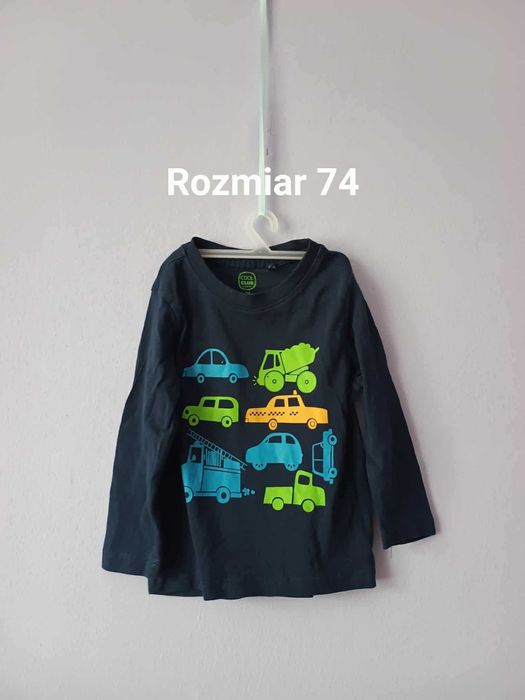 T-shirt granatowy, rozmiar 74