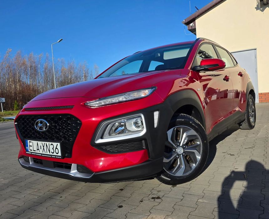 Hyundai Kona HYBRYDA Automat ALU Klimatr NAVI Kamera PDC Android LED 24TyśKm SERWIS