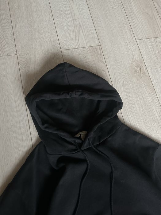 Худі кофта з капюшоном чорна кроп фіт H&M s m , с м