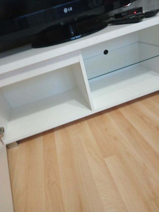 mała szafka biała lakierowana komoda rtv jak nowa 100x42