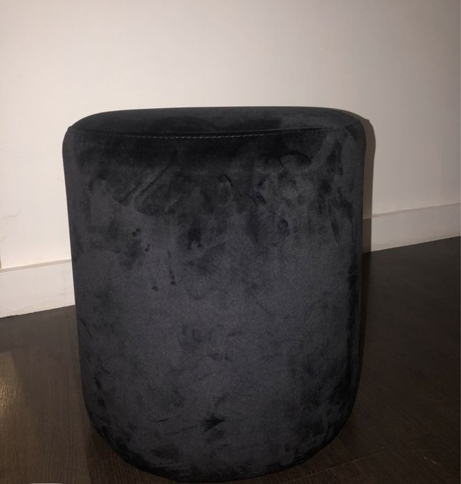 Puffs XXL veludo preto