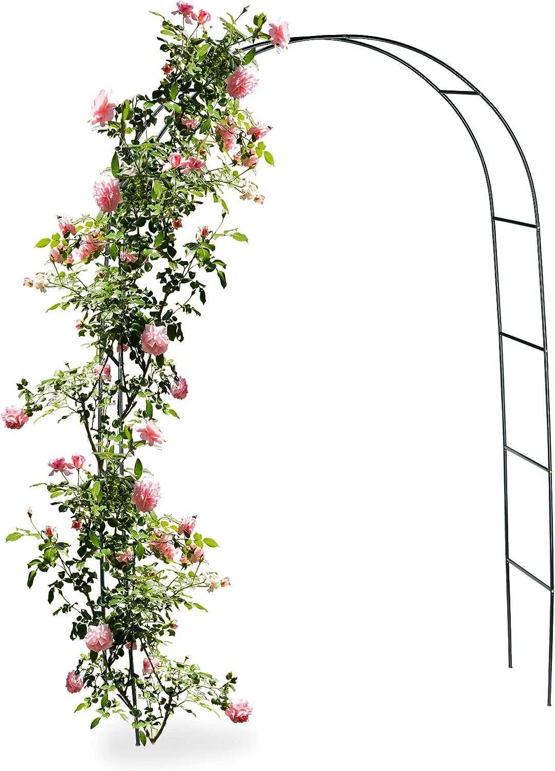 арка Металева для троянд Relaxdays, підтримка росту рослин, 240 x 140