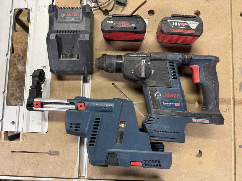 Młotowiertarka Bosch z odsysaczem pyłu