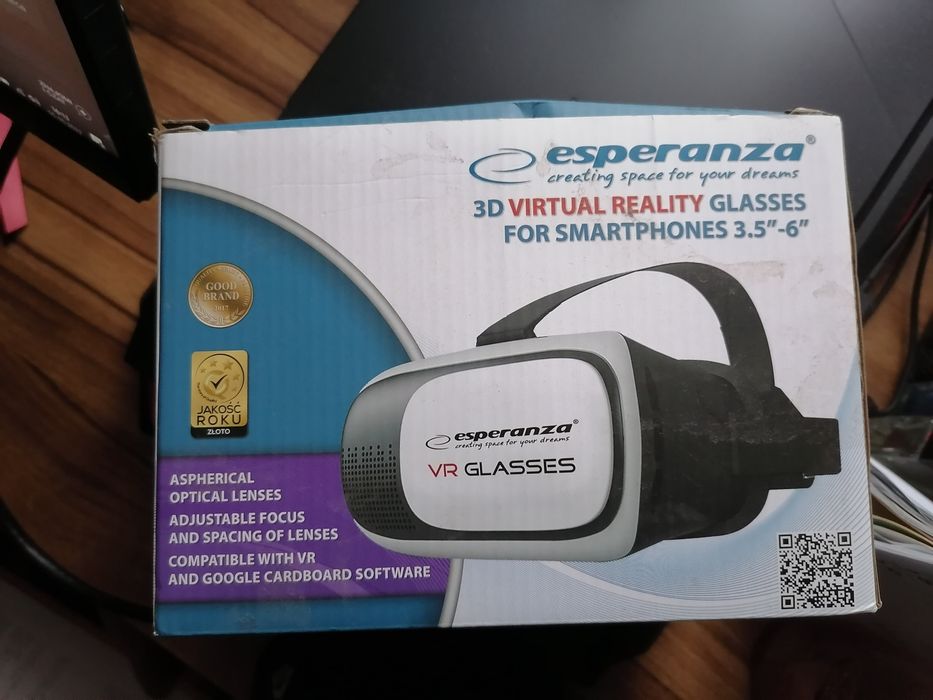 Okulary 3D VR dla smartfon ów 3,5''-6''