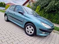 Peugeot 206 1.4 75KM Benzyna, 2 komplety kół, Bez Rdzy, Nowy Przegląd