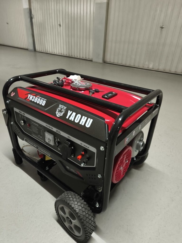 Gerador a gasolina monofásico 3000watts arranque eléctrico