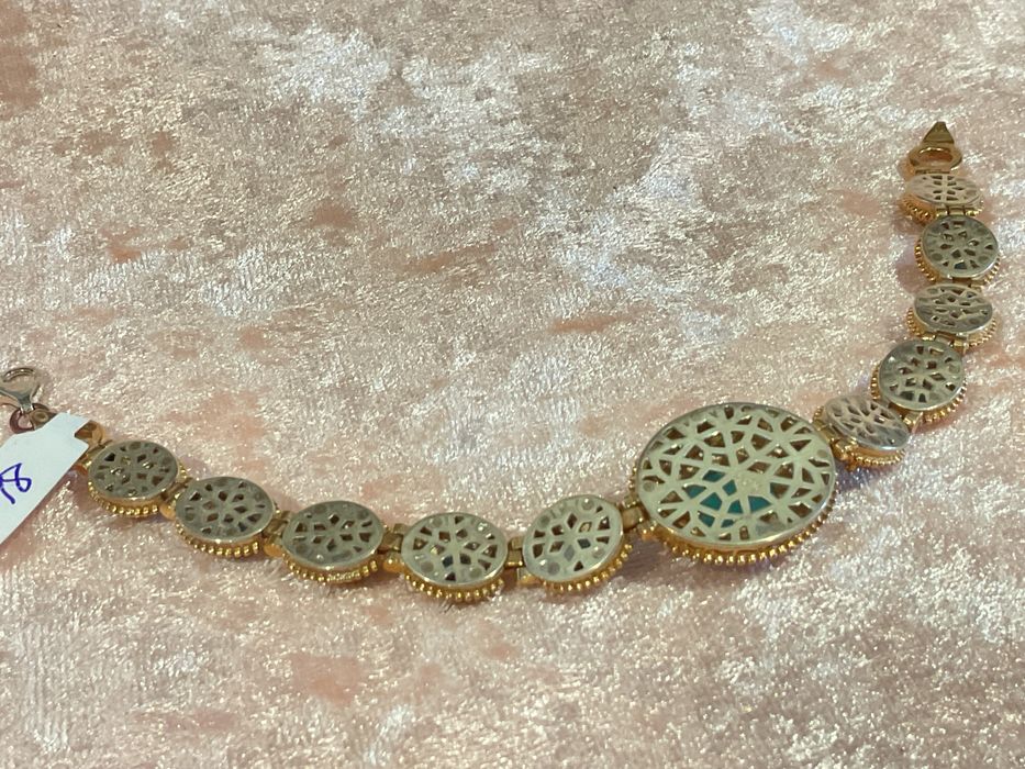 Pulseira em prata 925 banhada ouro 20 cm .mais anúncios abaixo