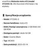 Motorola telefon mało uzywany w dobrym stanie