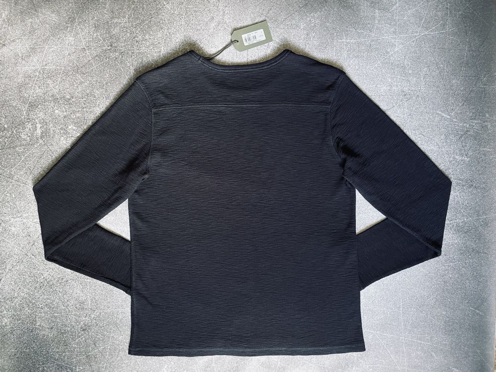 Чоловічий лонгслів оригінал ALLSAINTS MD021R Muse LS Crew | INK Navy