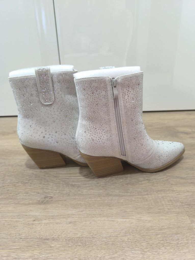 Botas com gliter, novas 39