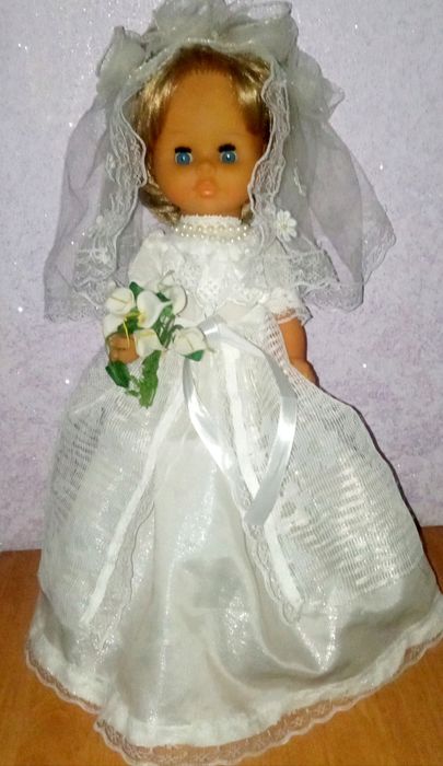 Кукла ГДР. Свадебное платье. Невеста. На свадьбу.