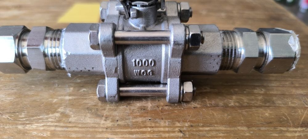 Nowy zawór kulowy nierdzewnej ,CF8M 1/2", 1000 wog, END-ARMATUREN