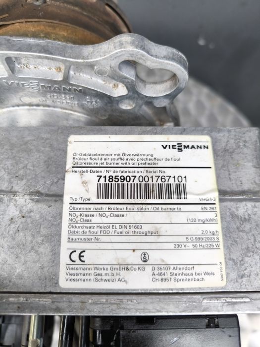 palnik olejowy na olej opałowy marki  VIESSMANN VHG I-3