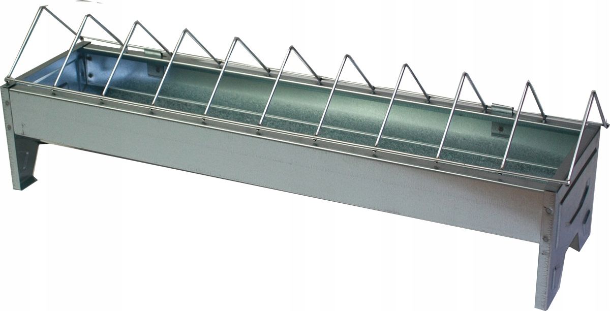 Metalowe Korytko Dla Drobiu Kur 50Cm Ocynk